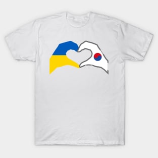 We Heart Ukraine & Korea Patriot Flag Series T-Shirt